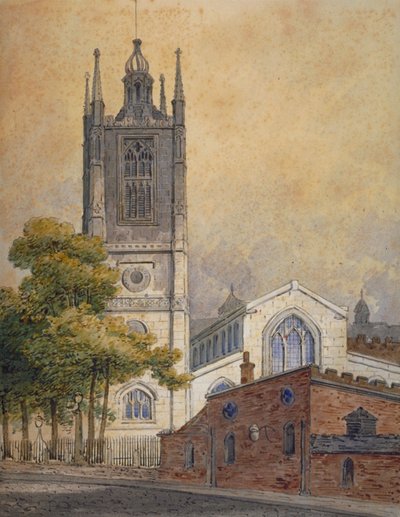 Igreja de Santa Margarida, Westminster, Londres, c1810 de William Pearson