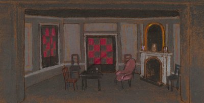 A Sala de Estar da Alice--Falso Proscénio (cenografia) de William Penhallow Henderson