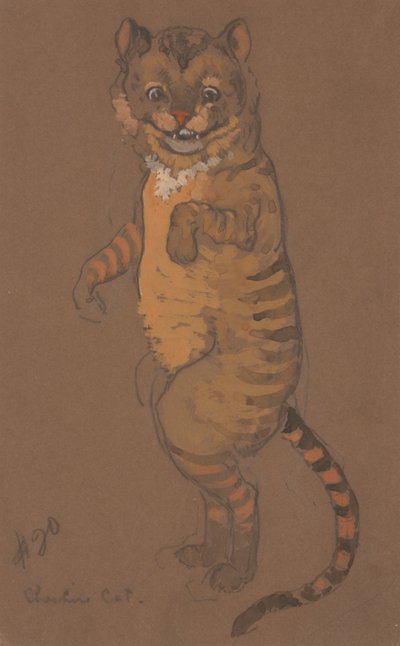 Desenho do traje Cheshire Cat para Alice-in-Wonderland, 1915. de William Penhallow Henderson
