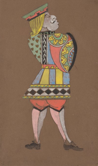 Fato Knave of Hearts para Alice-in-Wonderland. de William Penhallow Henderson
