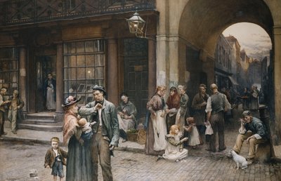 Sábado à noite, 1898 de William Permeanus Cornish