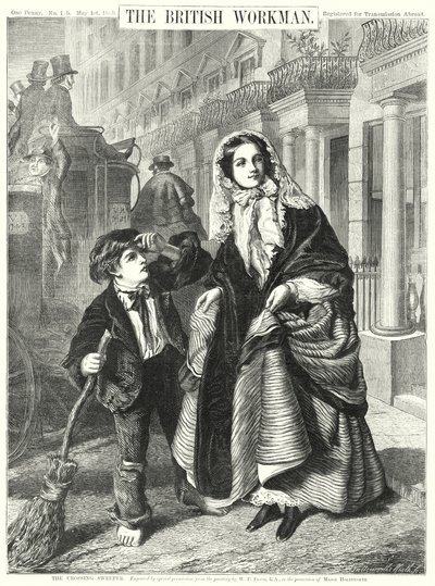 O Varredor de Travessia (gravação) de William Powell (after) Frith