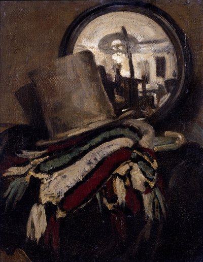 Chapéu de James Pryde, c.1893-98 (óleo a bordo) de William and Pryde James Nicholson