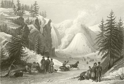 Cachoeira Montmorency e Cone, perto de Quebec de William Purser
