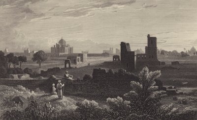 Túmulo de Humayun, Deli (gravura) de William Purser