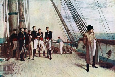 Napoleão a bordo do Bellerophon, 1815, 1880. de William Quiller Orchardson