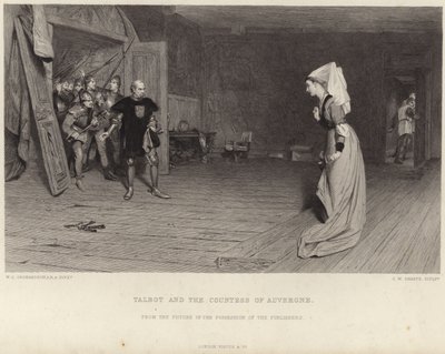 Talbot e a condessa de Auvergne de William Quiller Orchardson
