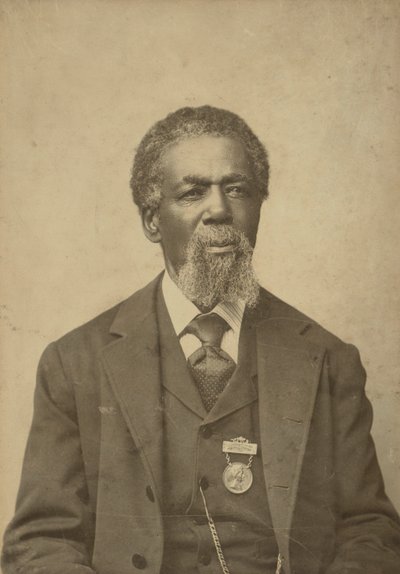 Retrato em cartão do gabinete de Thomas Mundy Peterson, 1884. de William R. Tobias