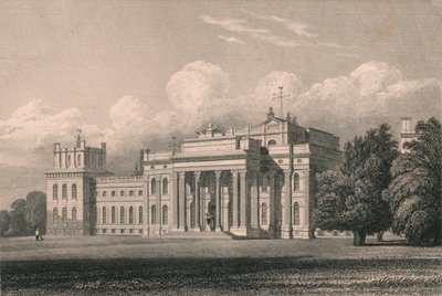 Blenheim, vista do sudeste, Oxfordshire, 1831. de William Radclyffe
