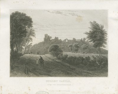 Dudley Castle: gravura em aço, nd [c1831] (impressão) de William Radclyffe