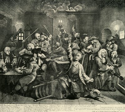 Jogando no Whites Club, 1734, 1925. de William Radclyffe