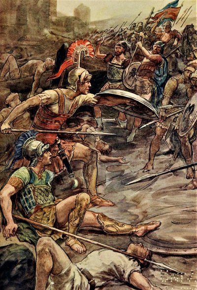 Epaminondas defendendo Pelopidas de William Rainey