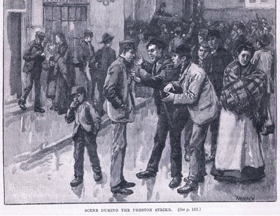 Cena durante a greve Preston 1856 AD de William Rainey