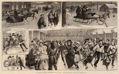 Um, patinação, carnaval, em, halifax, nova escócia de William Ralston