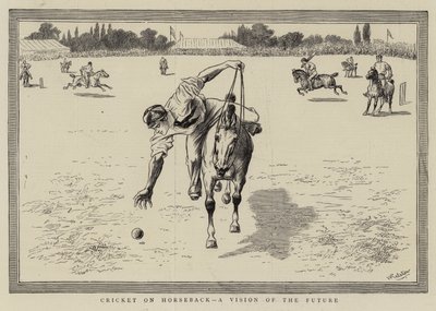 Cricket a cavalo, uma visão do futuro de William Ralston