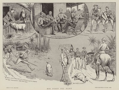 Sua primeira caçada de porcos de William Ralston