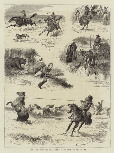 A vida em Manitoba, na América do Norte Britânica, II de William Ralston