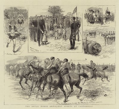 O Royal Horse Artillery Sports em Canterbury de William Ralston