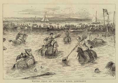 Polo aquático no Hunter&39;s Quay, na Escócia de William Ralston