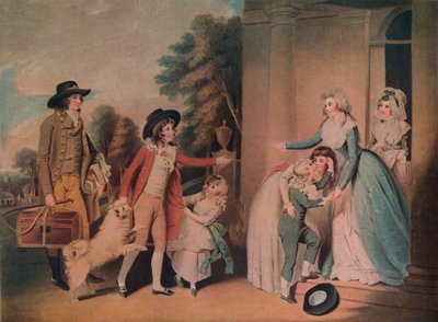 Dulce Domum ou o retorno da escola, 1790, 1919 de William Redmore Bigg