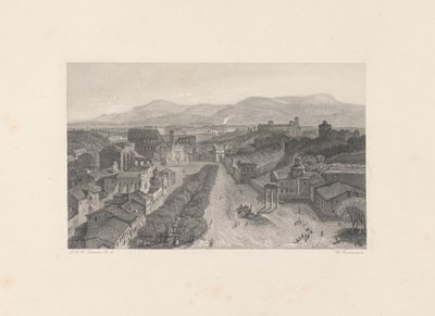 O Fórum Romano a partir da Torre do Capitólio de William Richardson