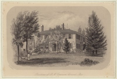 A residência de Ralph Waldo Emerson de William Rickarby Miller