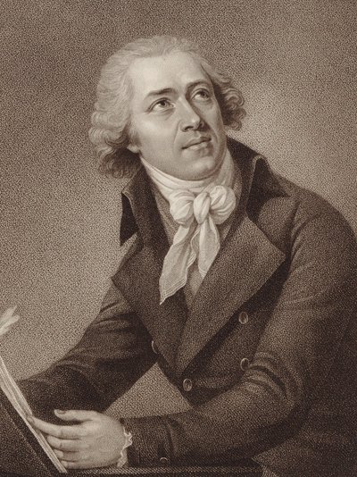 Retrato do compositor Leopold Kozeluch 1747-1818, 1797. de William Ridley