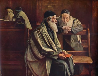 Sinagoga judaica, Spitalfields, 1935 de William Rothenstein