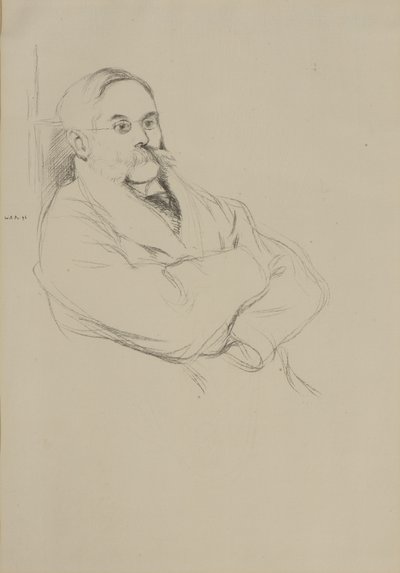 Retrato de Moritz Rothenstein de William Rothenstein