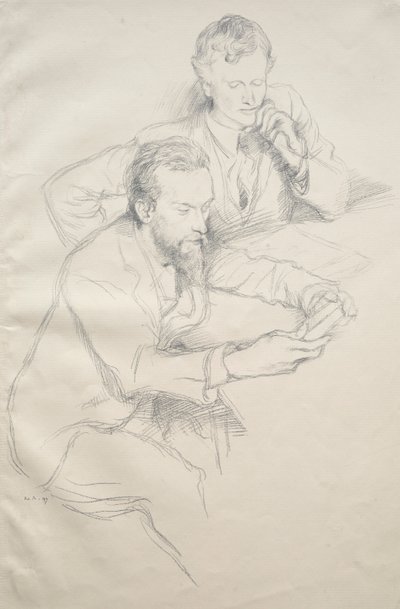 Ricketts e Shannon, 1897. de William Rothenstein