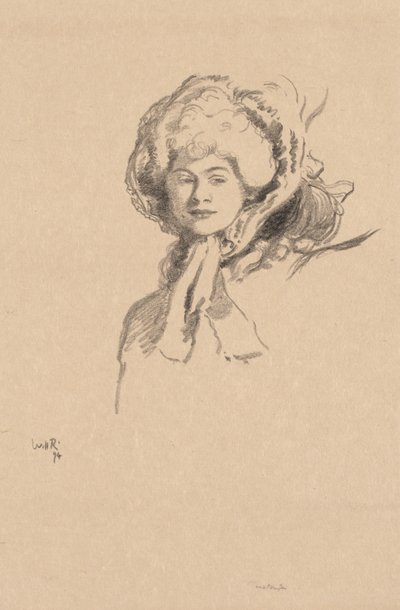 O Millamant ou Bonnet e Pó de William Rothenstein