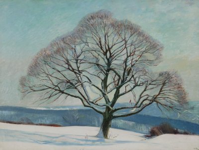 Árvore no inverno de William Rothenstein