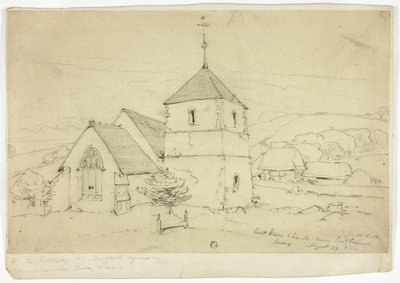 Eastham Church perto de Eastbourne Sussex de William Roxby Beverley