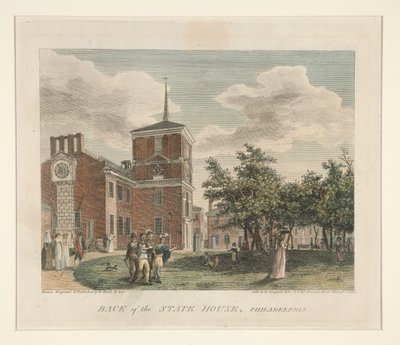 Atrás da State House, Filadélfia de William Russell Birch