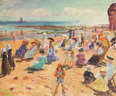 Cena de praia de William Samuel Horton
