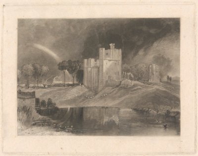 Castelo de Brougham, perto da Junção dos Rios Eamont e Lowther de William Say
