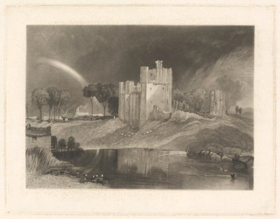 Castelo de Brougham, perto da Junção dos Rios Eamont e Lowther de William Say