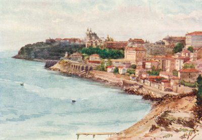 Monte Carlo visto do Oriente (litografia a cores) de William Scott
