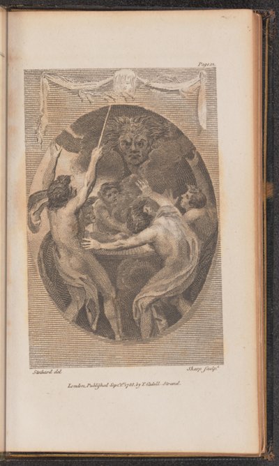 Ilustração para Canto I de William Sharp after Thomas Stothard