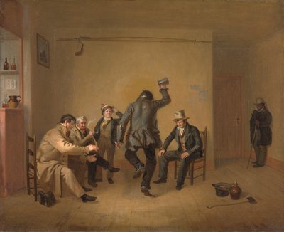 Cena da sala de bar, 1835. de William Sidney Mount
