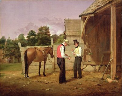 Negociação para um cavalo, 1835 de William Sidney Mount