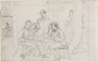 Pegando uma melodia, provavelmente em 1867. de William Sidney Mount