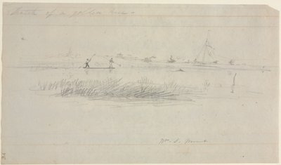 Enguia Spearing em Setauket, Long Island, Nova York de William Sidney Mount
