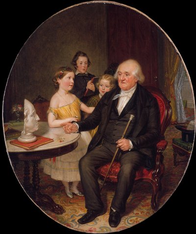 Conto dos Bisavós da Revolução - Um Retrato do Reverendo Zachariah Greene, 1852. de William Sidney Mount