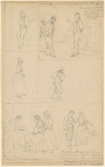 Estudos de Grupos Figurais de William Sidney Mount