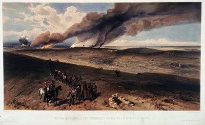 O Redan e as trincheiras britânicas de William Crimea Simpson