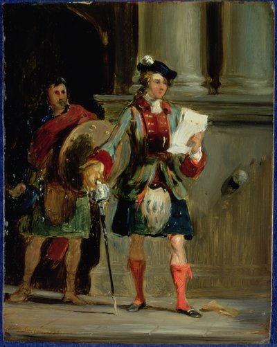 Príncipe Charlie em Holyrood, 1833 de William Simson