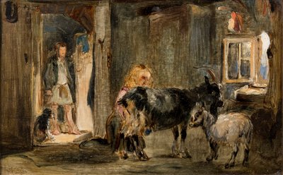 Estudo para a cabana dos rebanhos da cabra, 1832 de William Simson