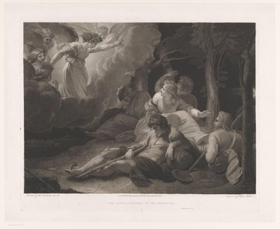 Verkondiging aan de herders
Os Anjos que Aparecem aos Pastores (título sobre o objecto) de William Skelton