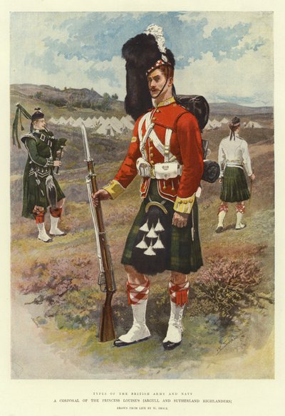 Um cabo da Highlanders da Princesa Louise, Argyll e Sutherland de William Small